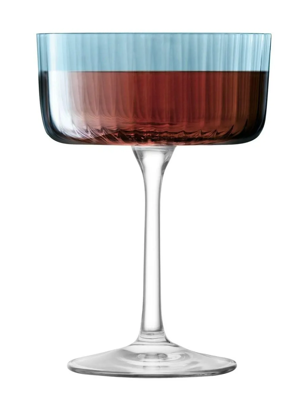 Clearance LSA International Gems Assorted Set of 230ml Champagne Cocktail Glasses Sapphire