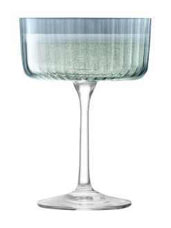 Clearance LSA International Gems Assorted Set of 230ml Champagne Cocktail Glasses Sapphire