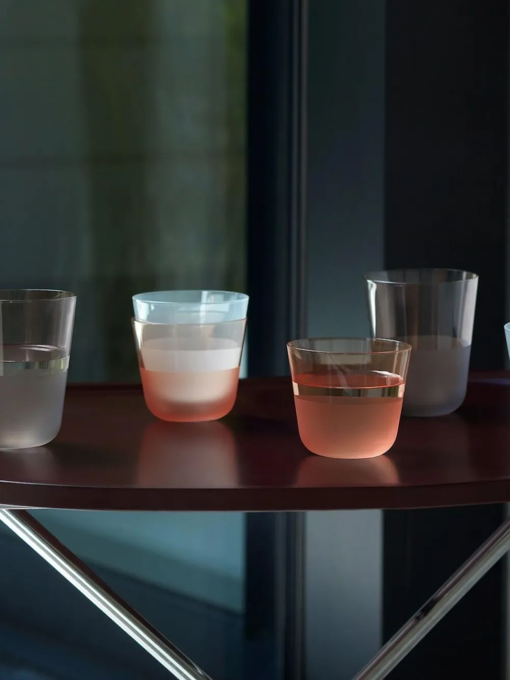 LSA International Set of 2 Arc Contrast Tumblers 380ml^ Glassware