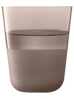 LSA International Set of 2 Arc Contrast Tumblers 380ml^ Glassware