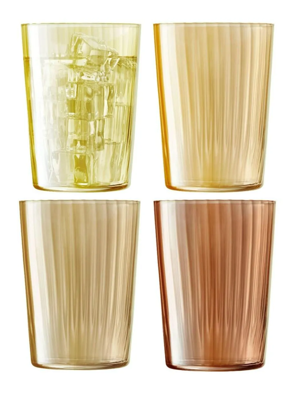 LSA International Set of 4 Gems Tumblers 560ml Assorted^ Glassware