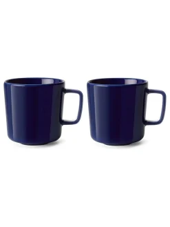 New LSA International Set of 2 Collective Mugs 370ml Cobalt