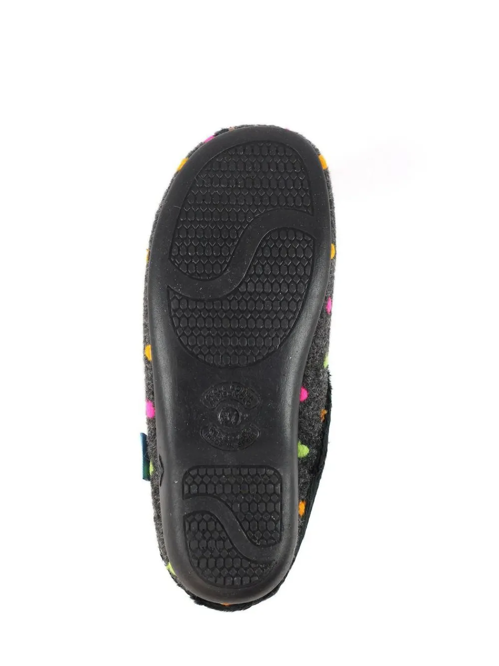 Lunar Black Peanut Polka Dot Mule Slippers^Women Slippers