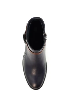 Discount Lunar Blue Cassie Low Heel Ankle Boots