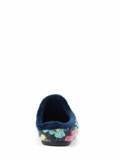 Lunar Blue Dolly Flower Mule Slippers^Women Slippers