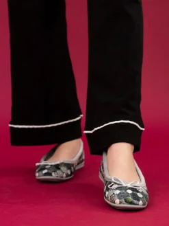 Online Lunar Ladies Ballerina Slippers Grey