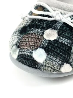 Online Lunar Ladies Ballerina Slippers Grey