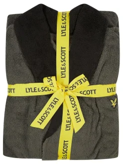 Lyle & Scott Adrian Bathrobe Black