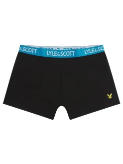 Lyle & Scott Black Boys Ned Underwear Trunks 5 Pack