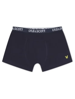 Online Lyle & Scott Blue Boys Markus Underwear Trunks 3 Pack