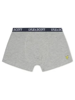 Online Lyle & Scott Blue Boys Markus Underwear Trunks 3 Pack