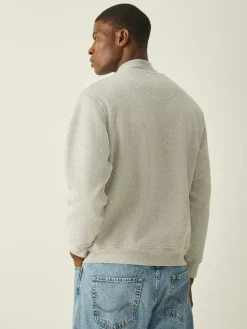 Sale Lyle & Scott Loungewear Quarter Zip Sweatshirt Grey