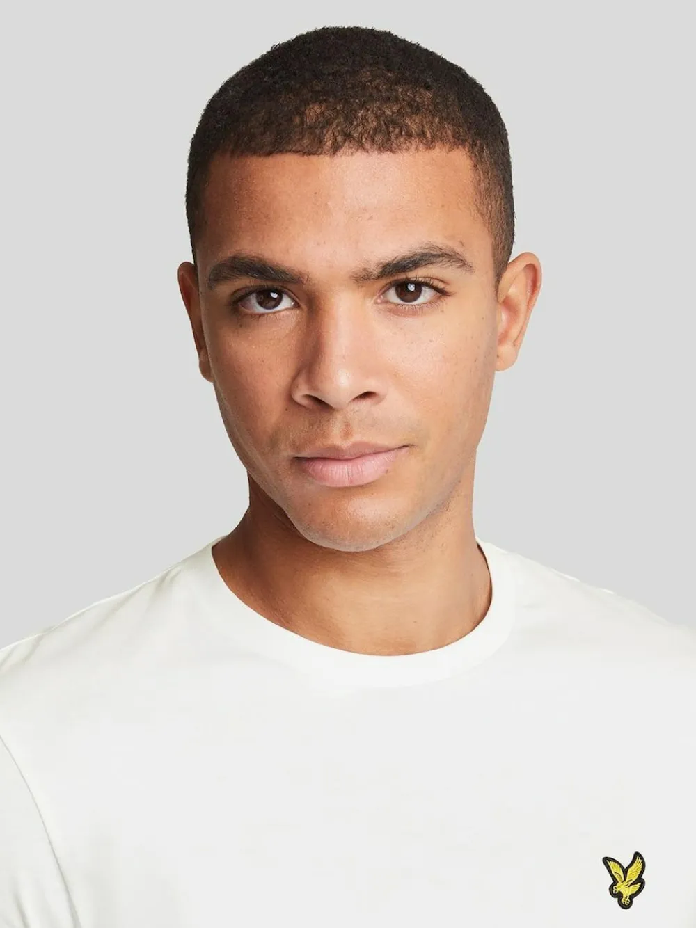 Lyle & Scott White Crew Neck Cotton T-Shirt