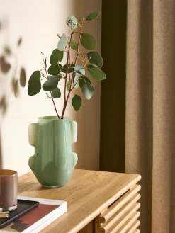 MADE.COM Green Mira Glass Vase^ Vases