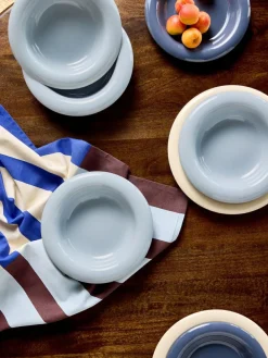 MADE.COM Set of 4 Blue Quell Pasta Bowls^ Dinner Sets & Pasta Bowls|Branded Kitchenware