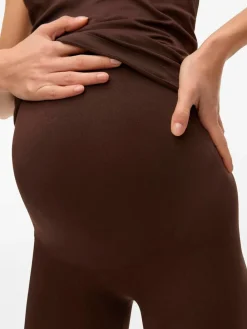 Online Mamalicious Maternity Seamless Leggings Dark Brown