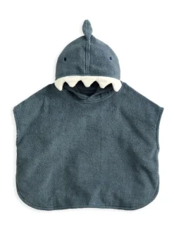 Mamas & Papas Blue Character 3D Fin Towelling Poncho^BOY Swimwear|Swimwear