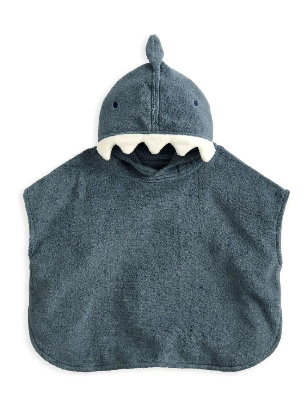 Mamas & Papas Blue Character 3D Fin Towelling Poncho^BOY Swimwear|Swimwear