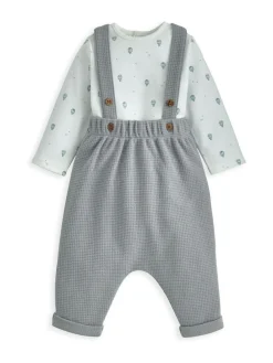 Sale Mamas & Papas Blue Hot Air Balloon Print Bodysuit And Dungaree Set