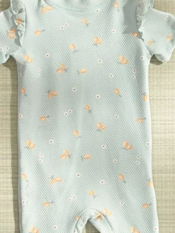 Mamas & Papas Green Lemon Print Textured Short Sleeve Rashsuit^ Swimwear|Swimwear