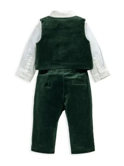 Discount Mamas & Papas Green Velvet Suit 3 Piece
