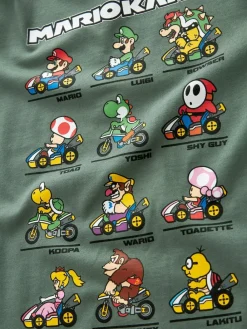 New Next Gaming Long Sleeve T-Shirt (3-16yrs) Mario Kart Green
