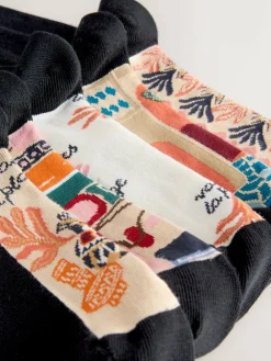Next Marrakesh Mix Print Footbed Ankle Socks 5 Pack^Women Socks & Tights
