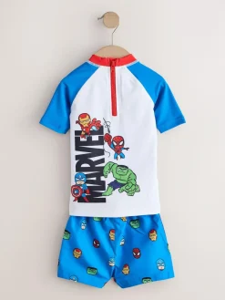 Discount Next Rash Vest and Swim Shorts Set (3mths-7yrs) Marvel
