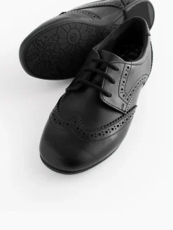 Next Standard Fit (F) Leather Brogue Lace-Up School Shoes^ Shoes