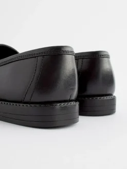 Next Standard Fit (F) Leather Tassel Loafer School Shoes^ Shoes