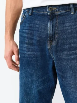 Next Mid Blue Baggy Fit Authentic Stretch Denim Jeans^ Jeans|Jeans