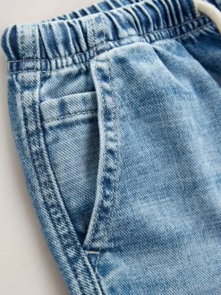 Online Next Bermuda Pull On Denim Shorts (3-16yrs) Mid Blue