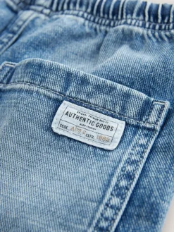 Online Next Bermuda Pull On Denim Shorts (3-16yrs) Mid Blue