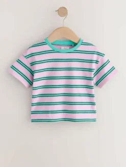 Clearance Next Mid Blue Cat Printed Denim Dungarees (3mths-7yrs)