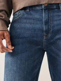 Discount Next Mid Blue Classic Stretch Relaxed Fit Jeans