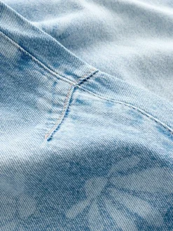 Online Next Mid Blue Daisy Printed Dungaree (3-16yrs)