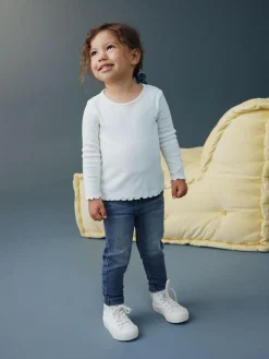 New Next 1 Pack Elasticated Waist Jeggings (3mths-7yrs) Mid Blue Denim