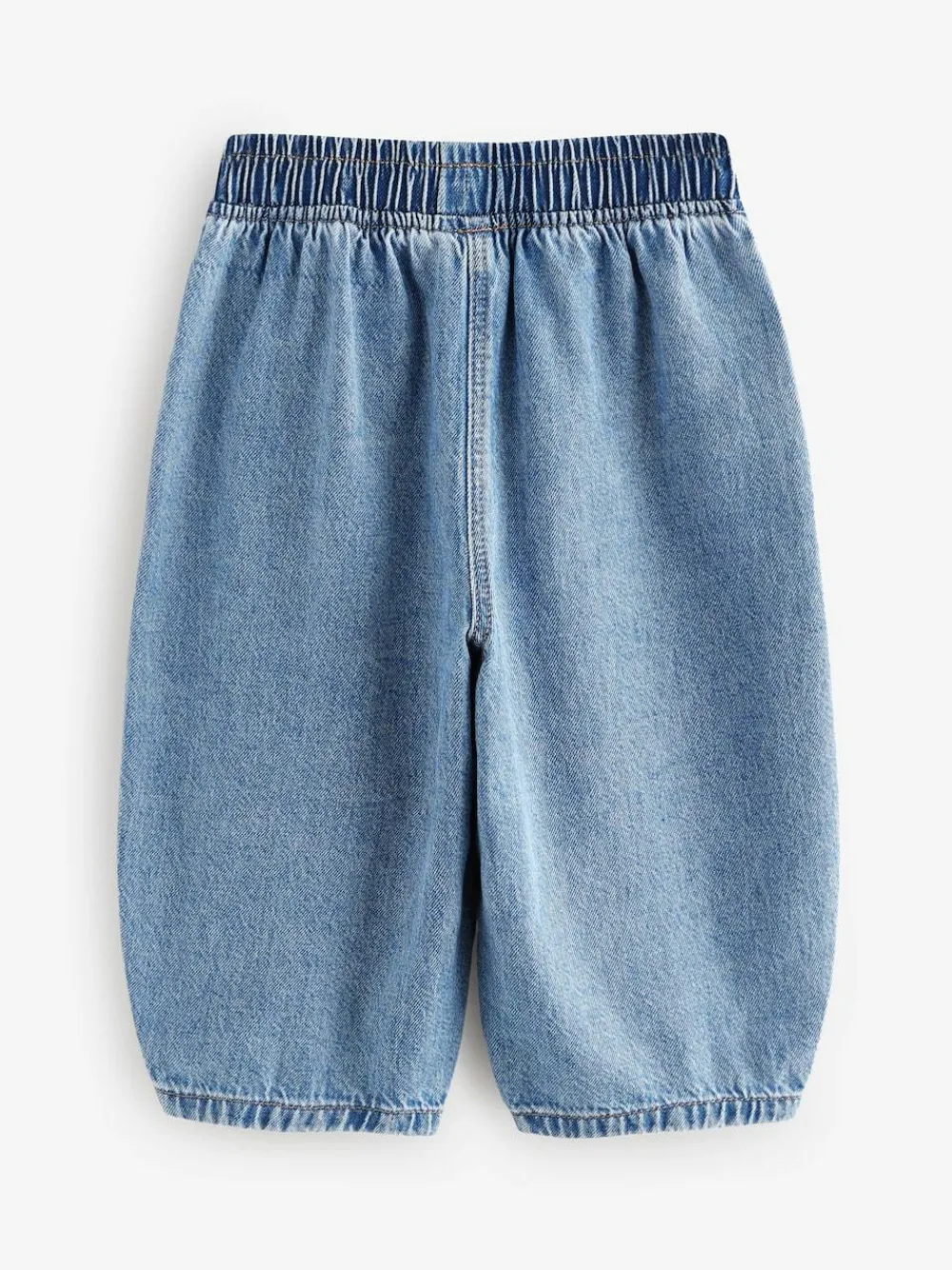 Next Mid Blue Denim Barrel 100% Cotton Jeans (3mths-7yrs)^ Jeans & Joggers|Jeans