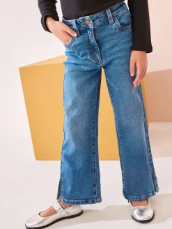 Outlet Next Flare Jeans (3-16yrs) Mid Blue Denim