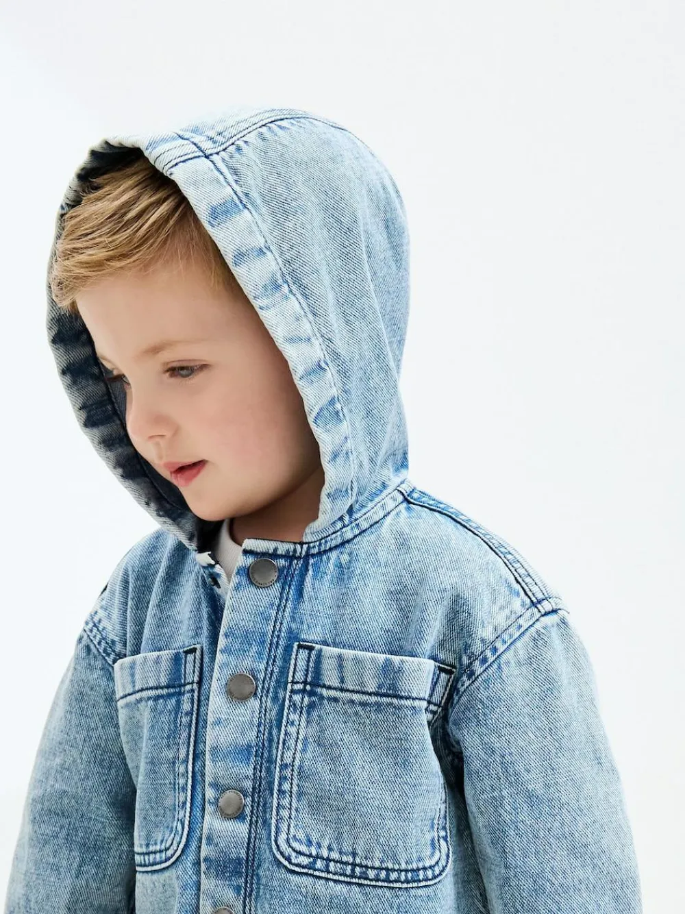 Next Denim Hooded Overshirt (3mths-7yrs)^BOY Coats, Jackets & Pramsuits|Coats, Jackets & Pramsuits