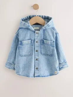 Next Denim Hooded Overshirt (3mths-7yrs)^BOY Coats, Jackets & Pramsuits|Coats, Jackets & Pramsuits