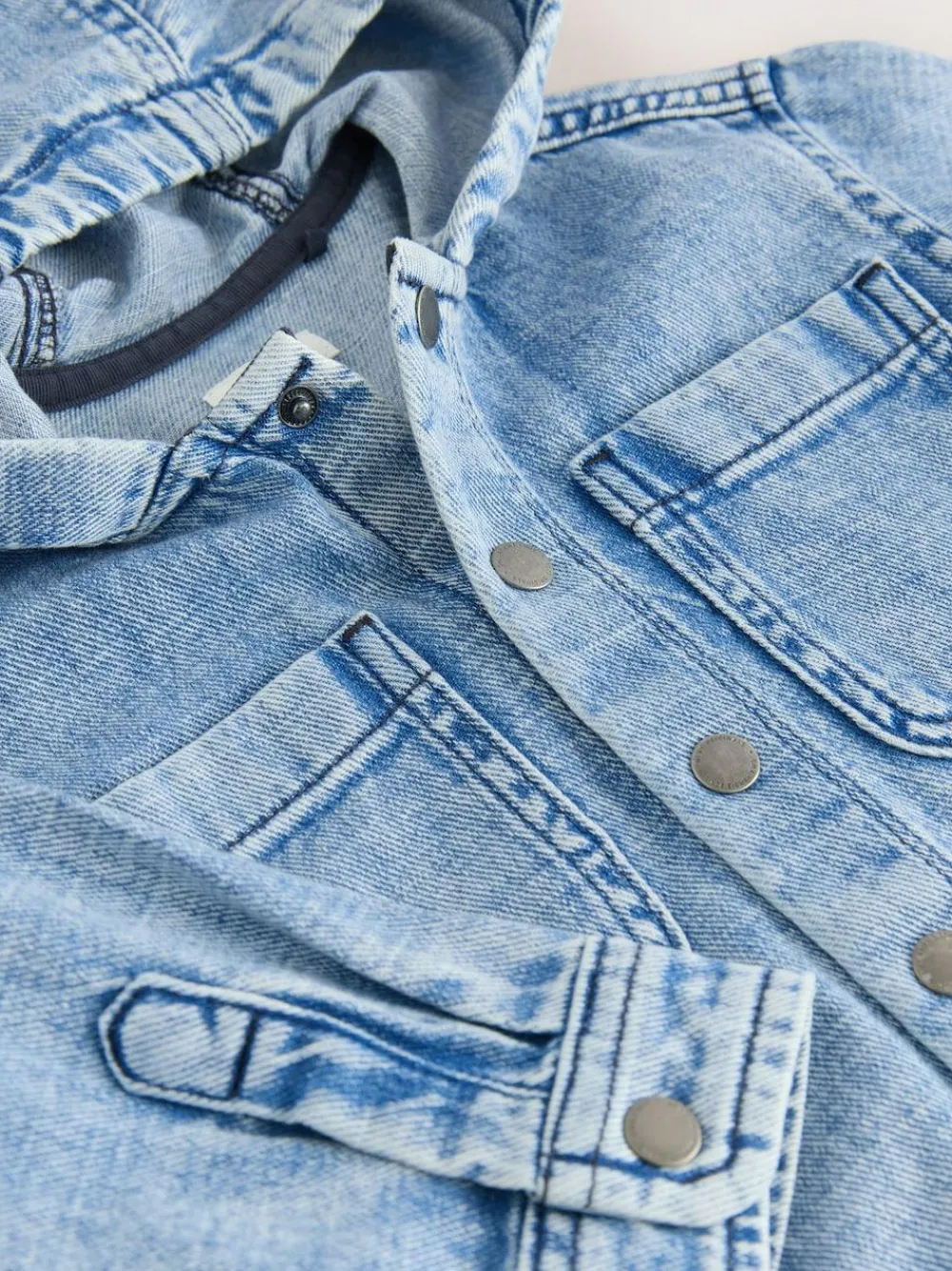 Next Denim Hooded Overshirt (3mths-7yrs)^BOY Coats, Jackets & Pramsuits|Coats, Jackets & Pramsuits