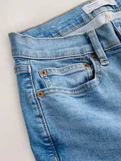 Hot Next Mid Rise Stretch Skinny Jeans Mid Blue Denim