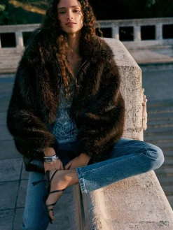 Clearance Next Mom Comfort Stretch Column Jeans Mid Blue Denim