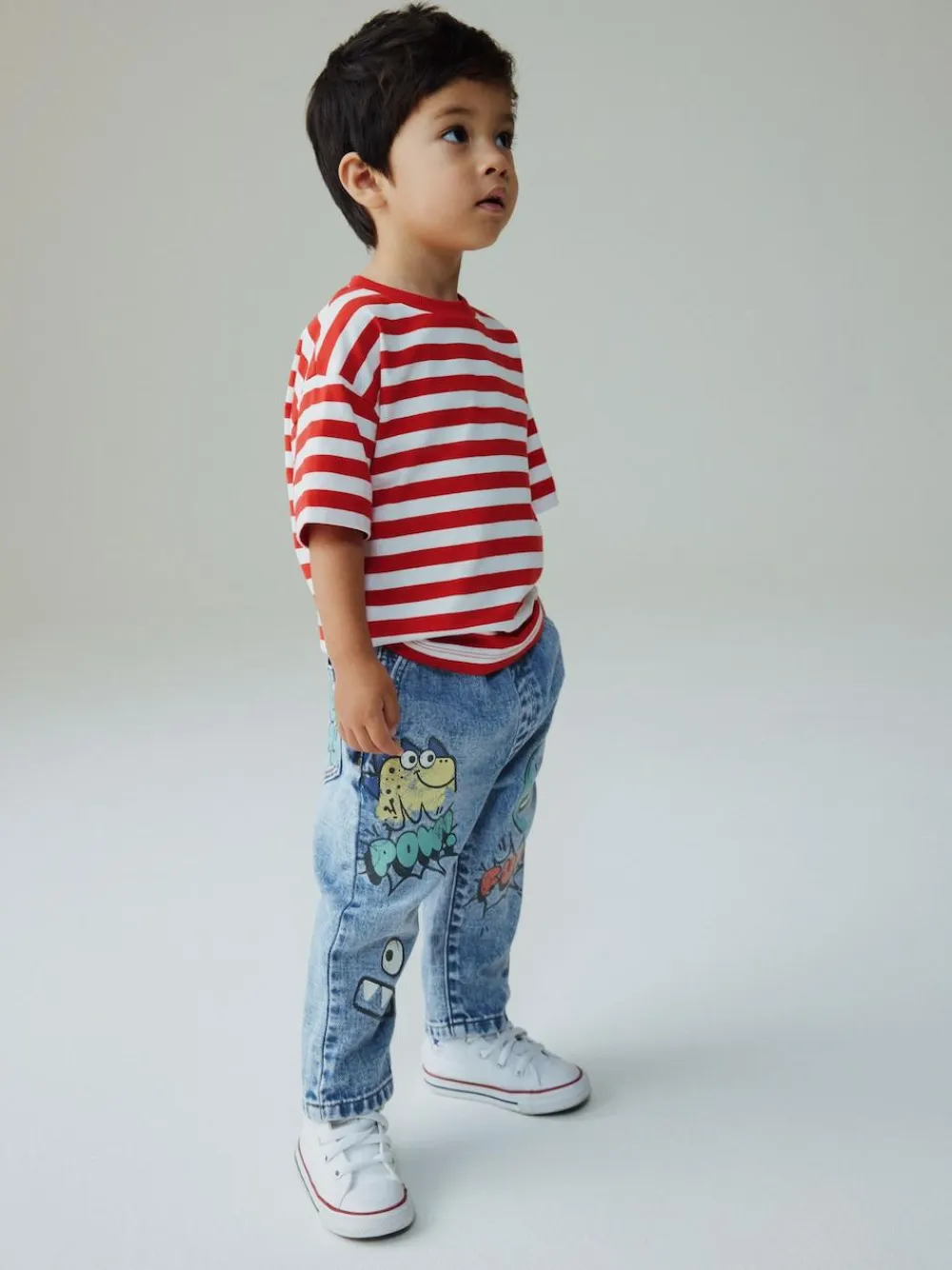 Next Mid Blue Denim Monster Graffiti Jeans (3mths-7yrs)^BOY Newborn Clothing|Baby Boys