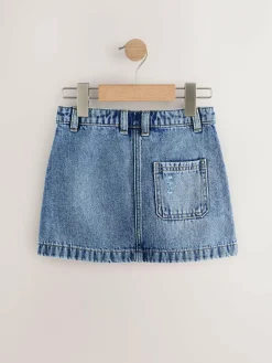 Online Next Denim Skirt (3-16yrs) Mid Blue