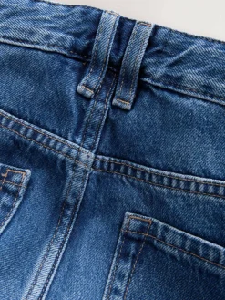 New Next Straight Leg Jeans Mid Blue Denim