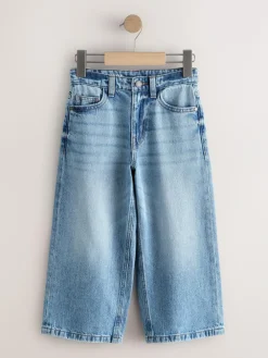 Next Mid Blue Denim Super-wide Fit Authentic Jeans (3-16yrs)^BOY Jeans|Jeans