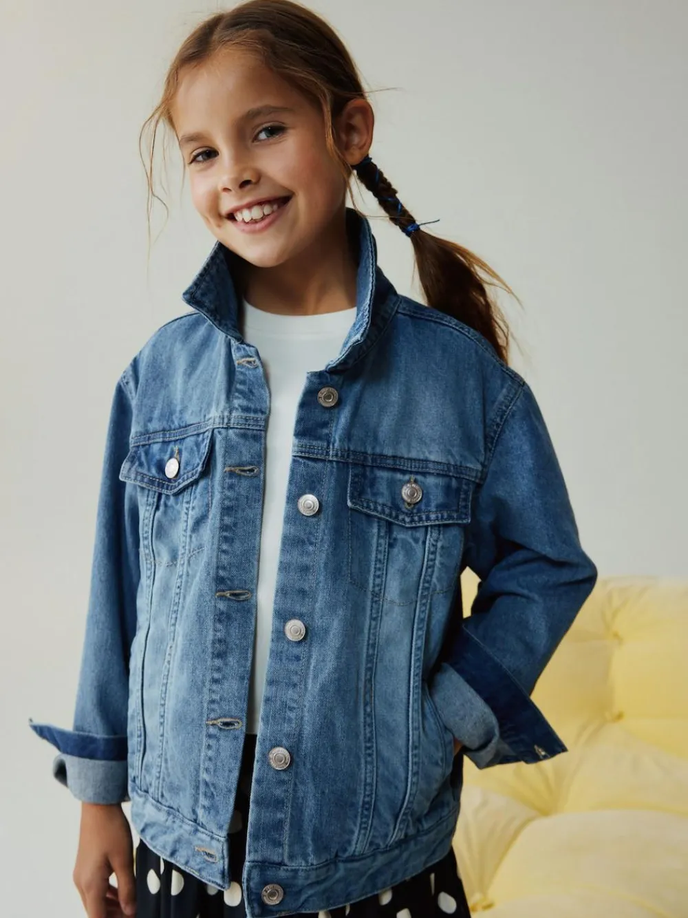 Clearance Next Mid Blue Denim Western Jacket (3-16yrs)