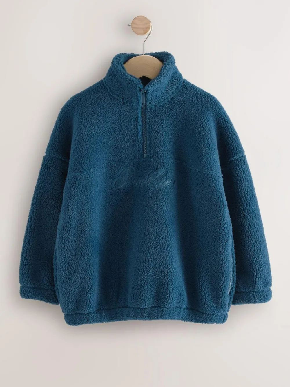 Next Funnel Neck Fleece (3-16yrs) Mid Blue